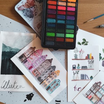 watercolours