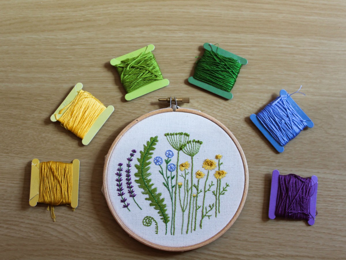 My story with embroidery:  A lockdown&nbsp;romance