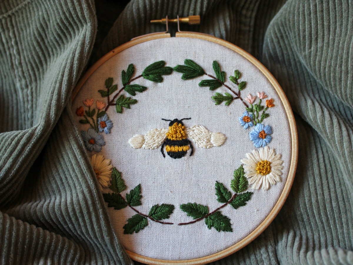 A Bumblebee Embroidery