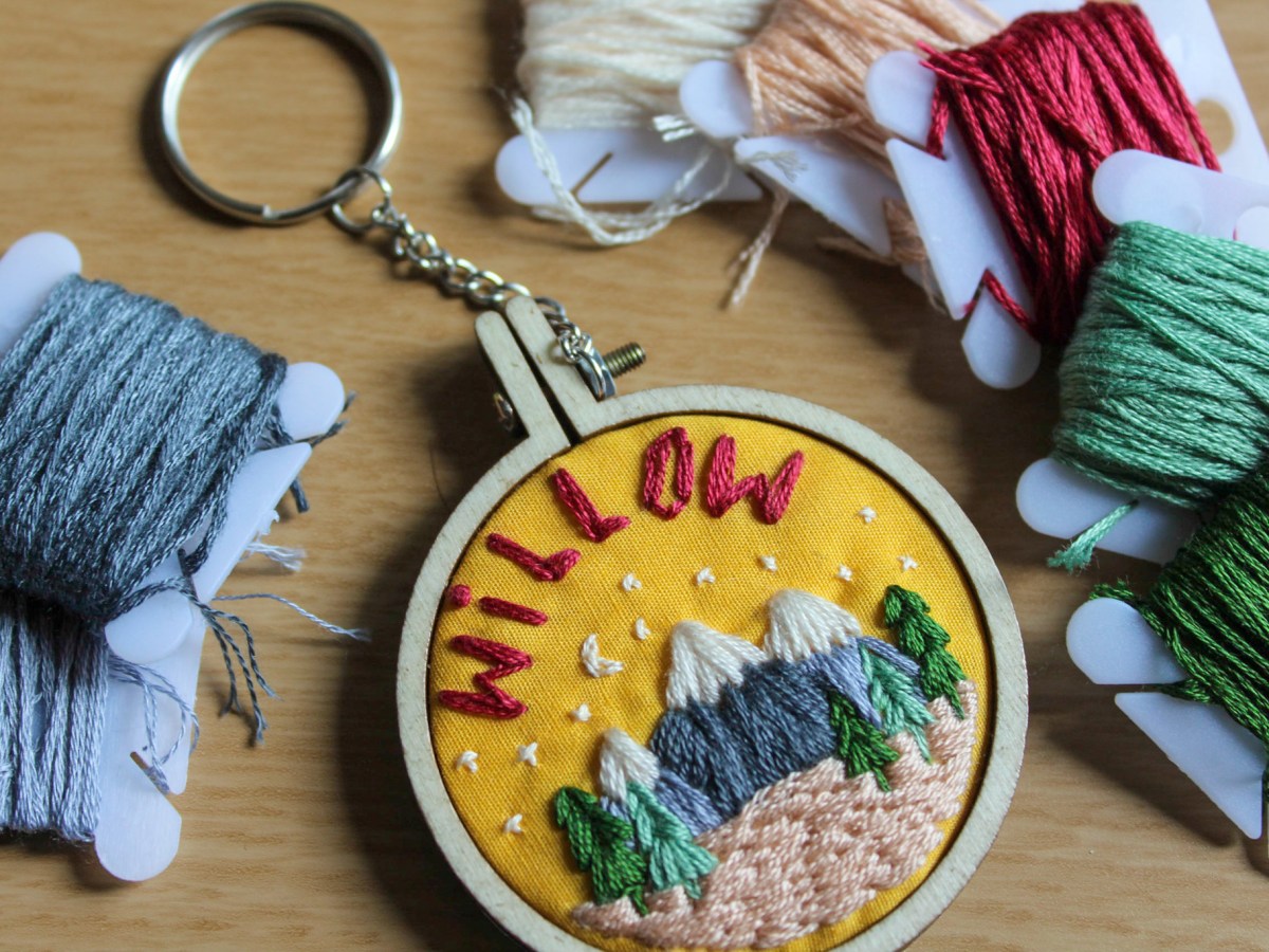 Creating a keyring&nbsp;embroidery