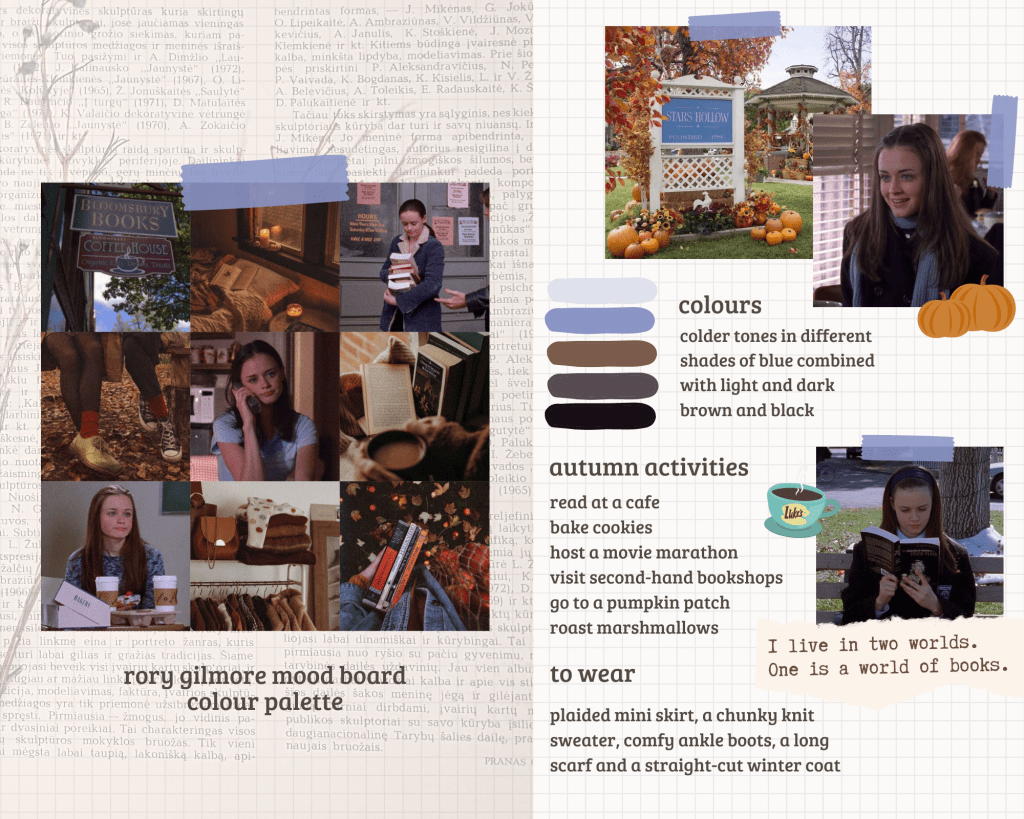 rory gilmore mood board